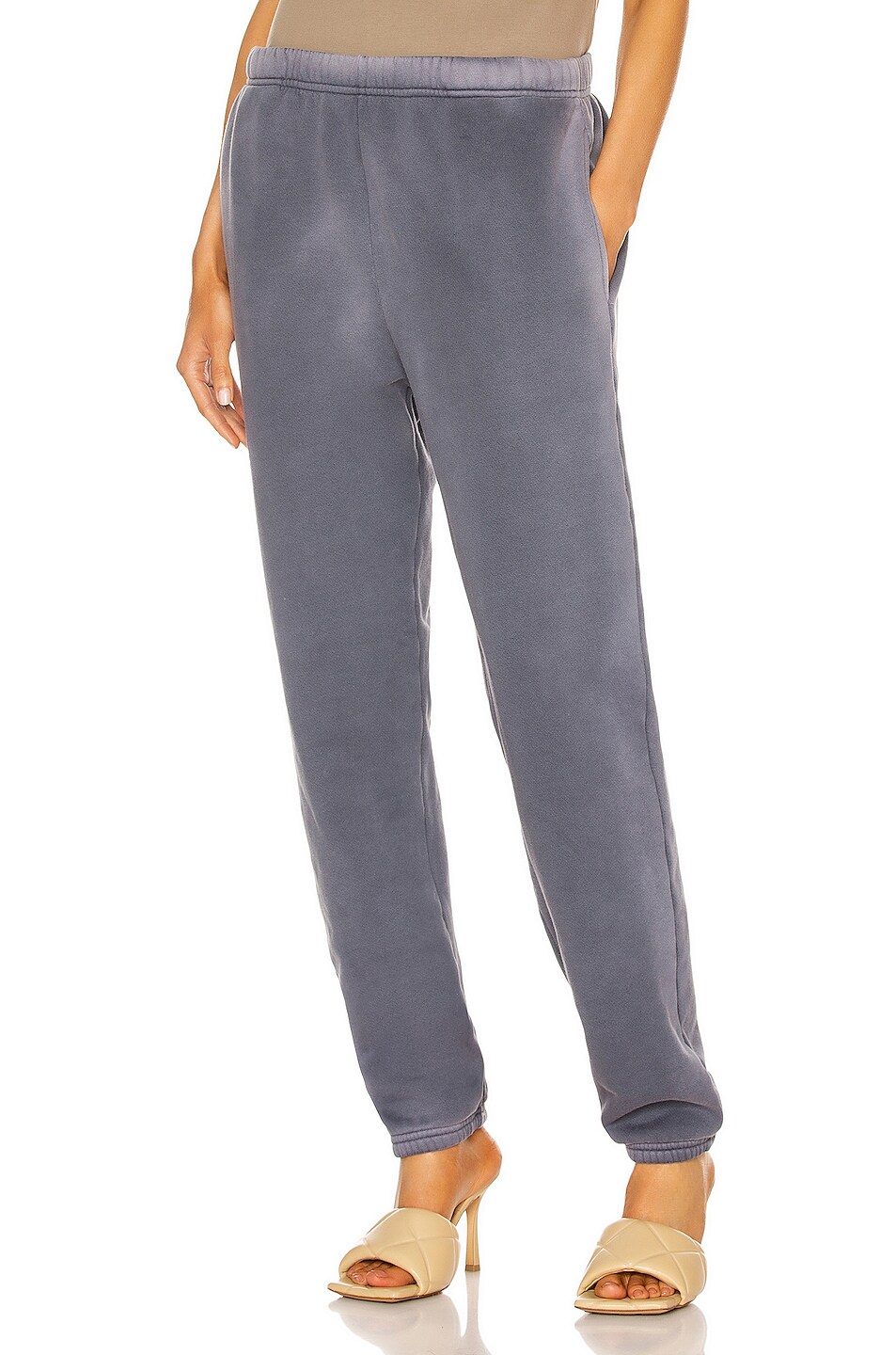 Image 1 of Les Tien Classic Sweatpant in Navy Iced Wash