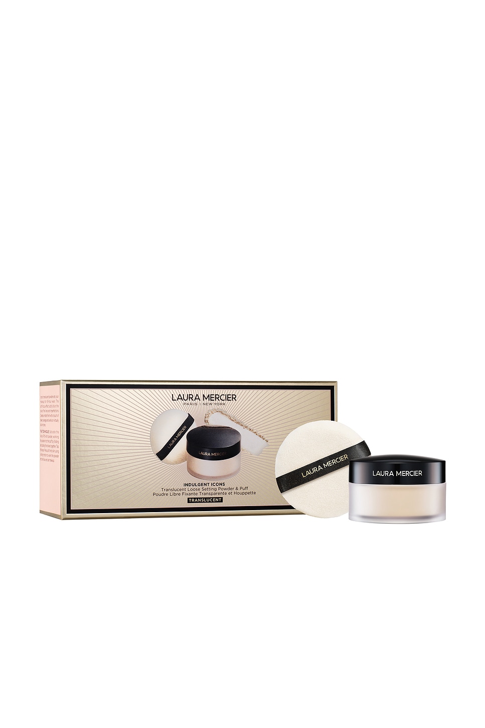 Laura Mercier Indulgent Icons Translucent Loose Setting Powder + Puff