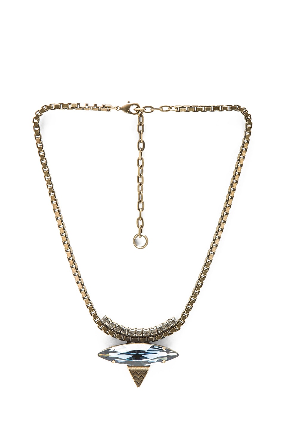 Image 1 of Lionette by Noa Sade Harlem Antique Plated Necklace in Midnight