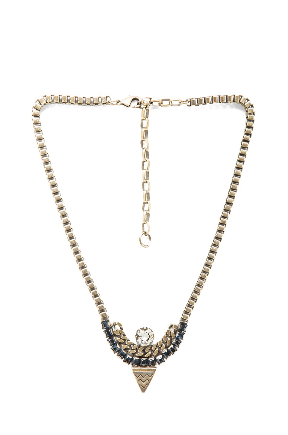 Image 1 of Lionette by Noa Sade Tribeca Antique Plated Necklace in Blue