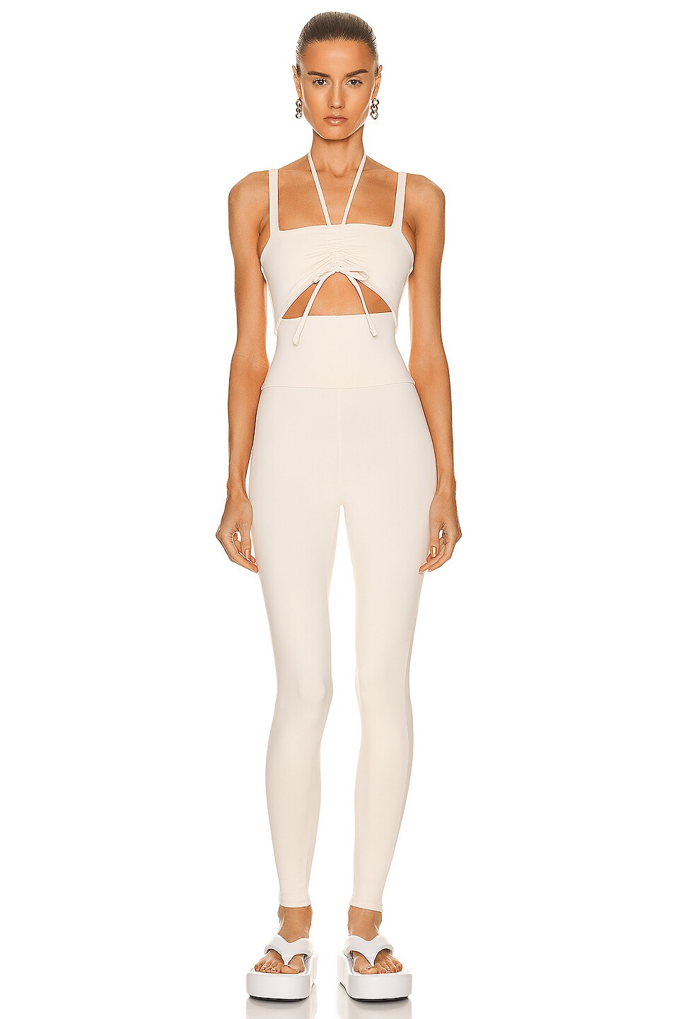 Image 1 of Live The Process Reverie Bodysuit Jumpsuit in Mother of Pearl
