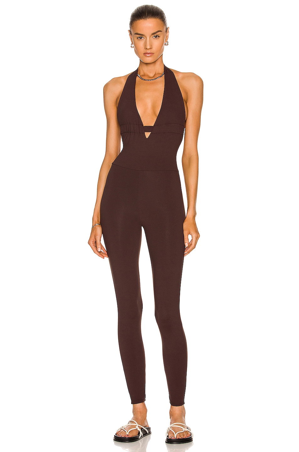 Image 1 of Live The Process Hela Bodysuit Jumpsuit in Misson Fig
