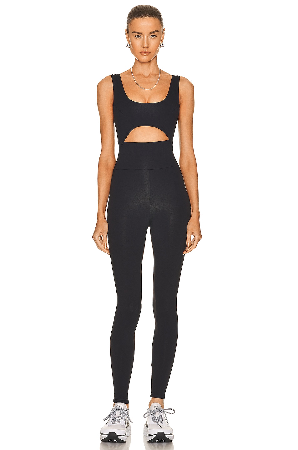 Image 1 of Live The Process Cut Out Bodysuit Jumpsuit in Black