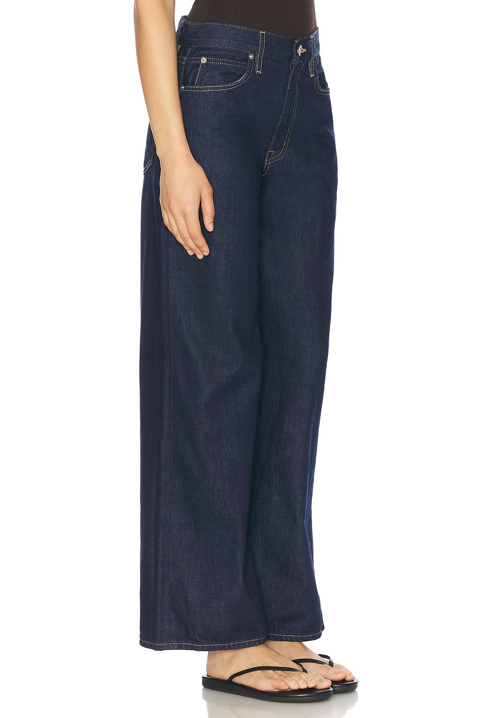 Shop Slvrlake Selena Straight Leg In Midnight Mile