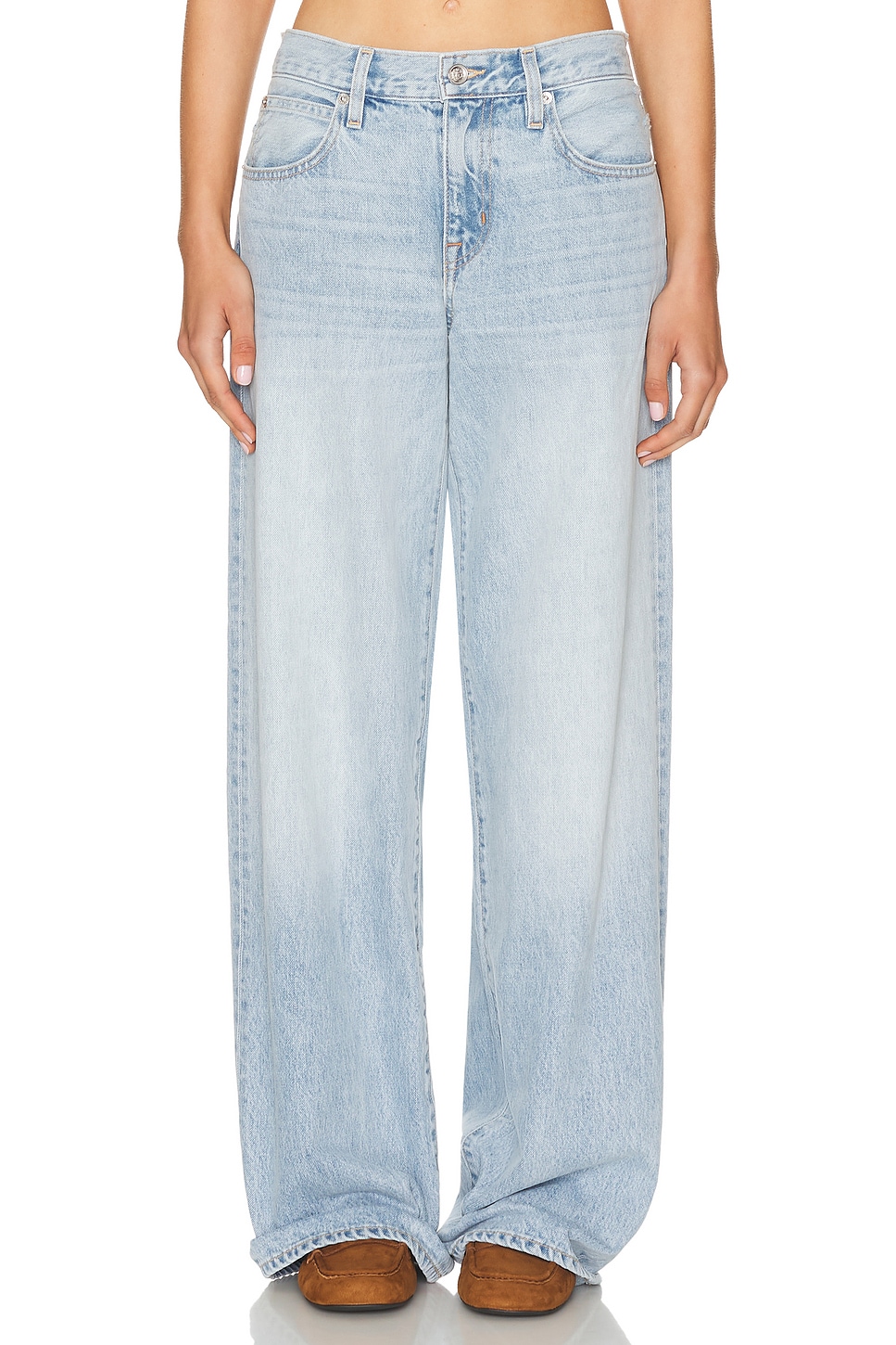 Image 1 of SLVRLAKE Mica Wide Leg Jeans in Silver Springs