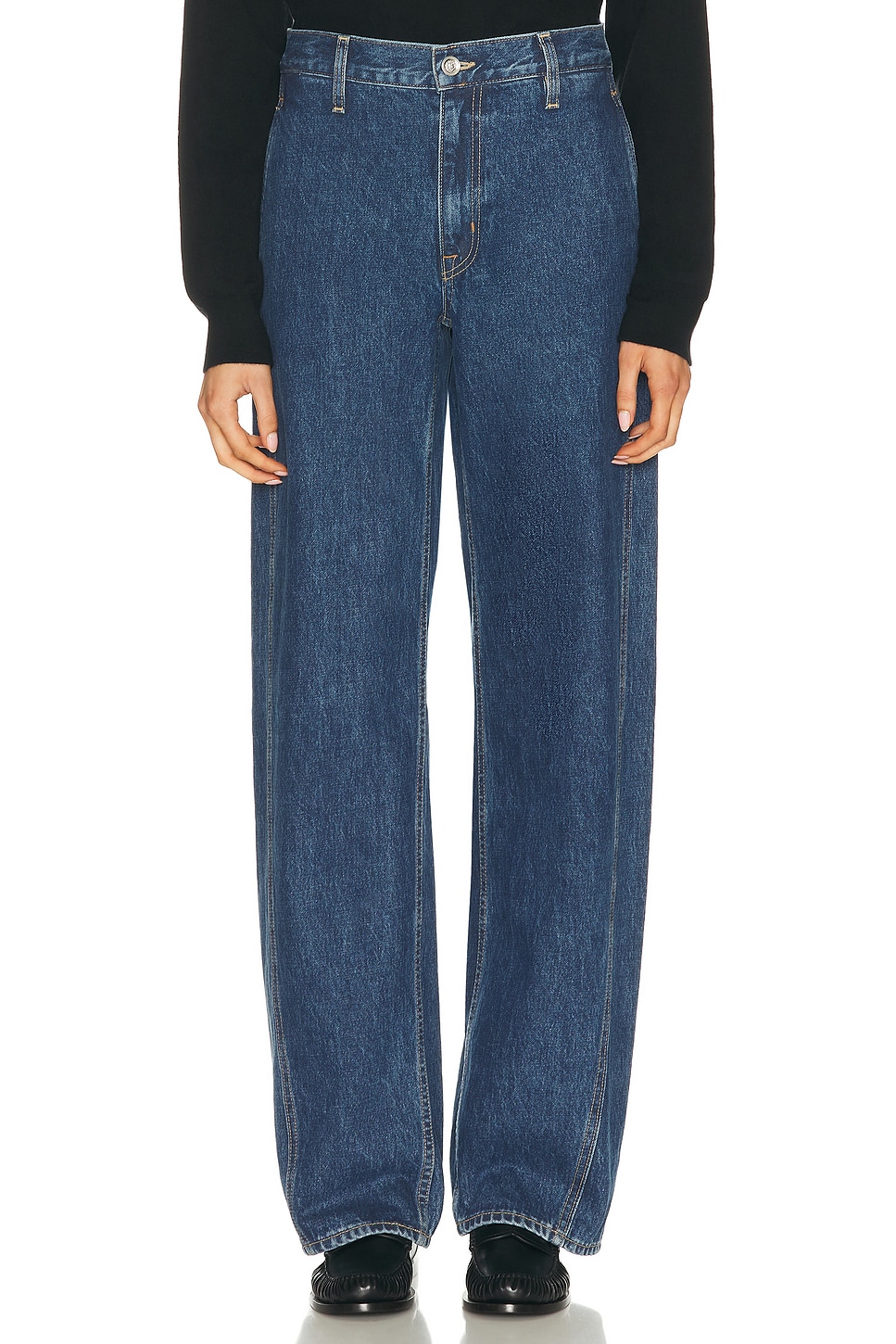 Image 1 of SLVRLAKE Cassie Chino High Rise Wide Leg in Forbidden Love
