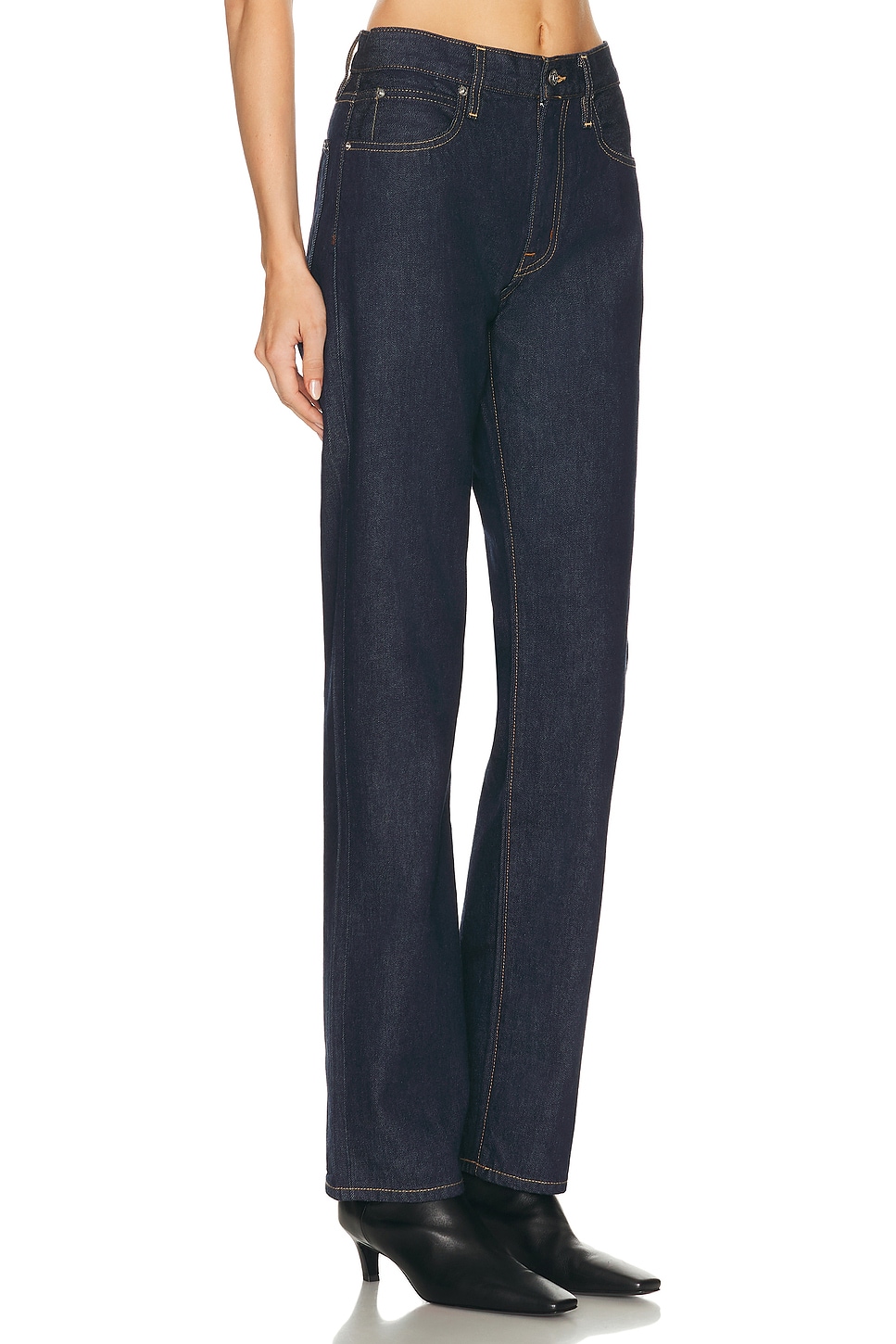 Slvrlake London High-rise Straight-leg Jeans In Empty Sky