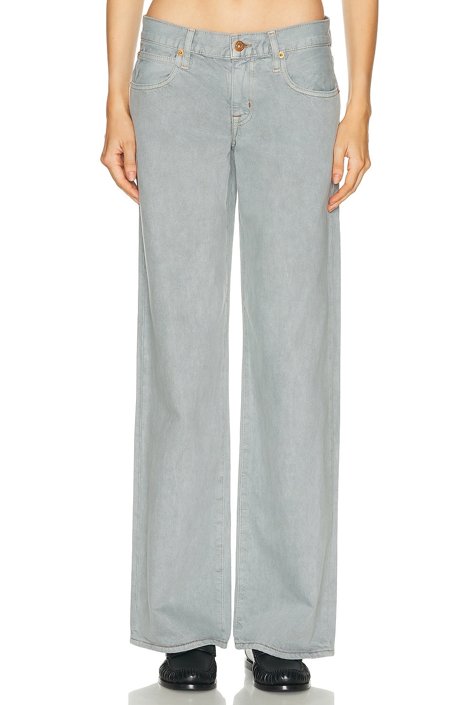 Image 1 of SLVRLAKE Lexi Straight Leg in Shadow Grey