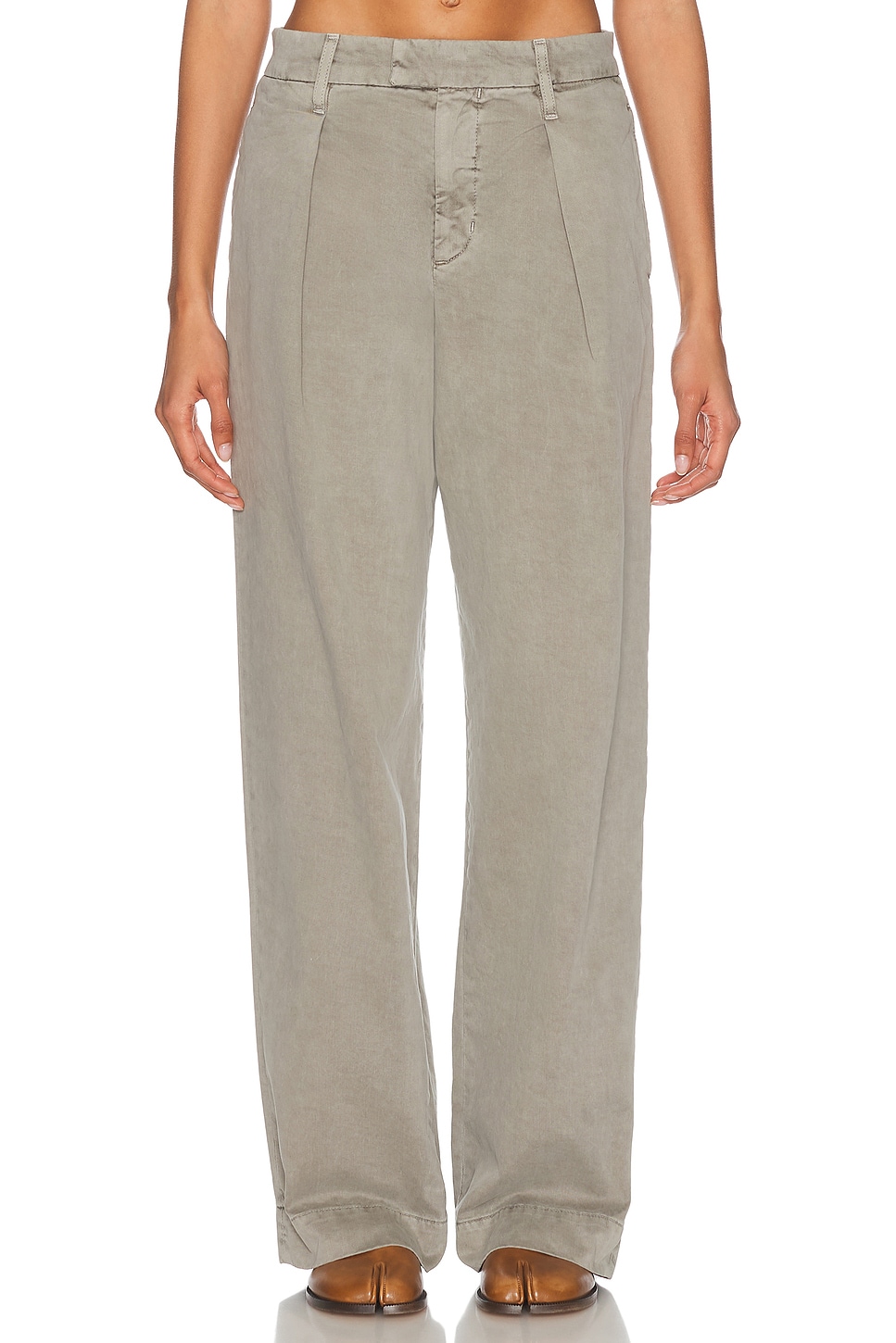 Slvrlake Wide Pleat Chino Pant