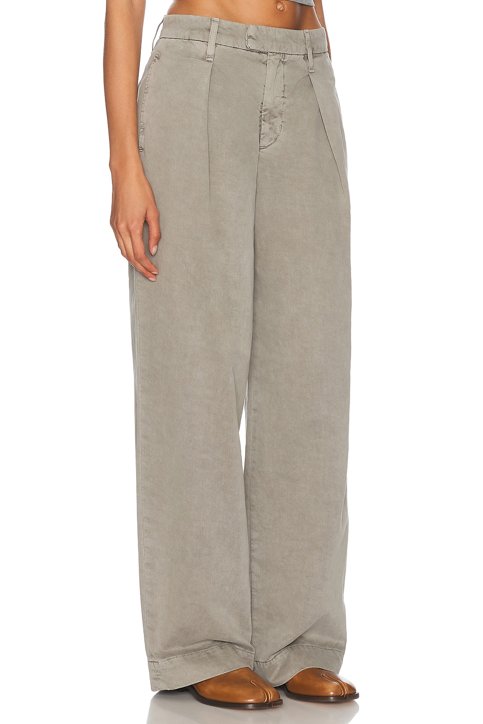 SLVRLAKE WIDE PLEAT CHINO PANT 
