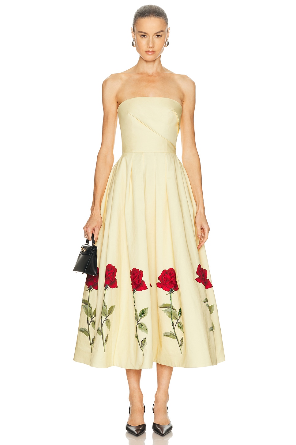 Image 1 of LEO LIN Lynn Midi Dress in Butter