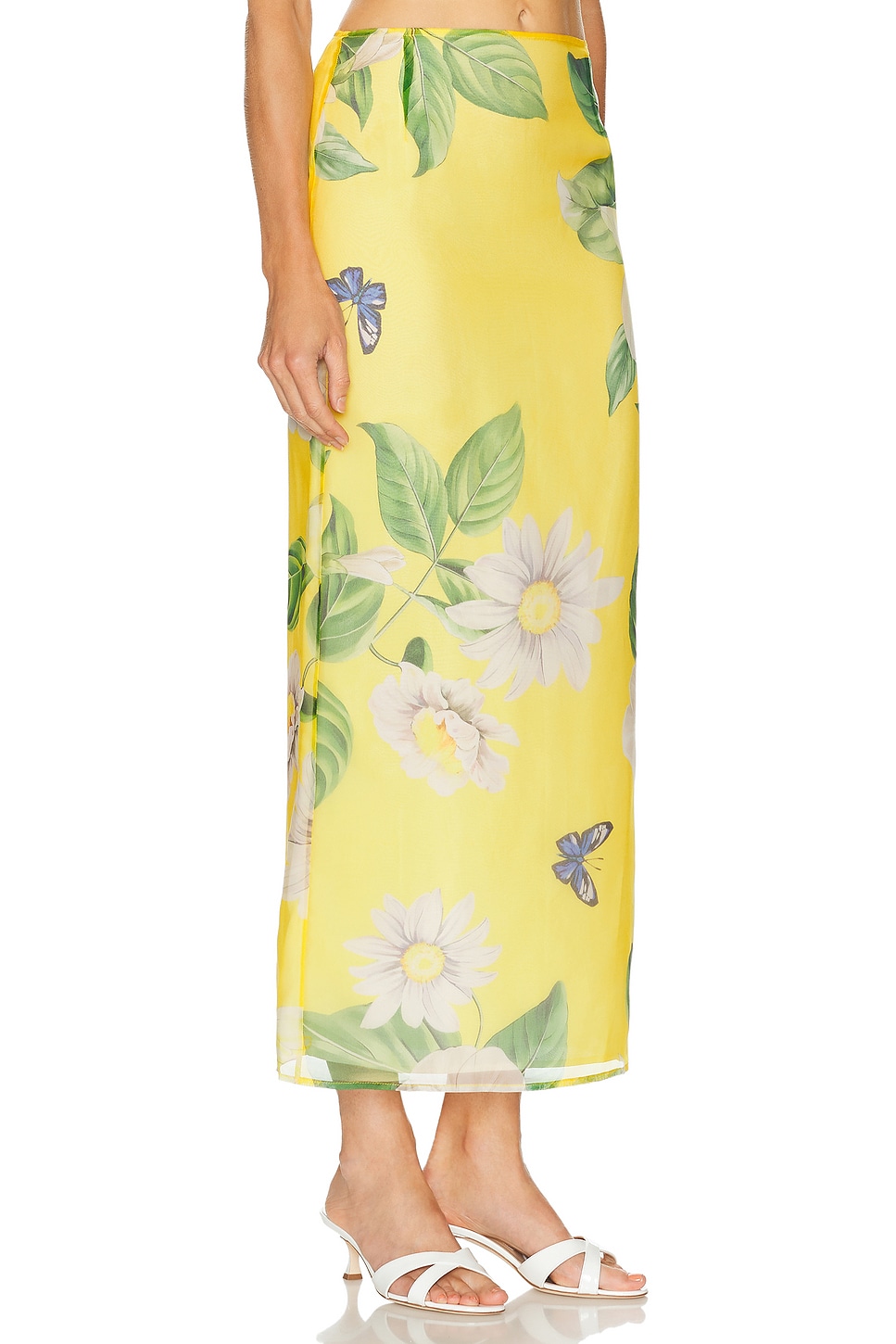 LEO LIN Jing Maxi Skirt in Joie Print In Sunshine | FWRD