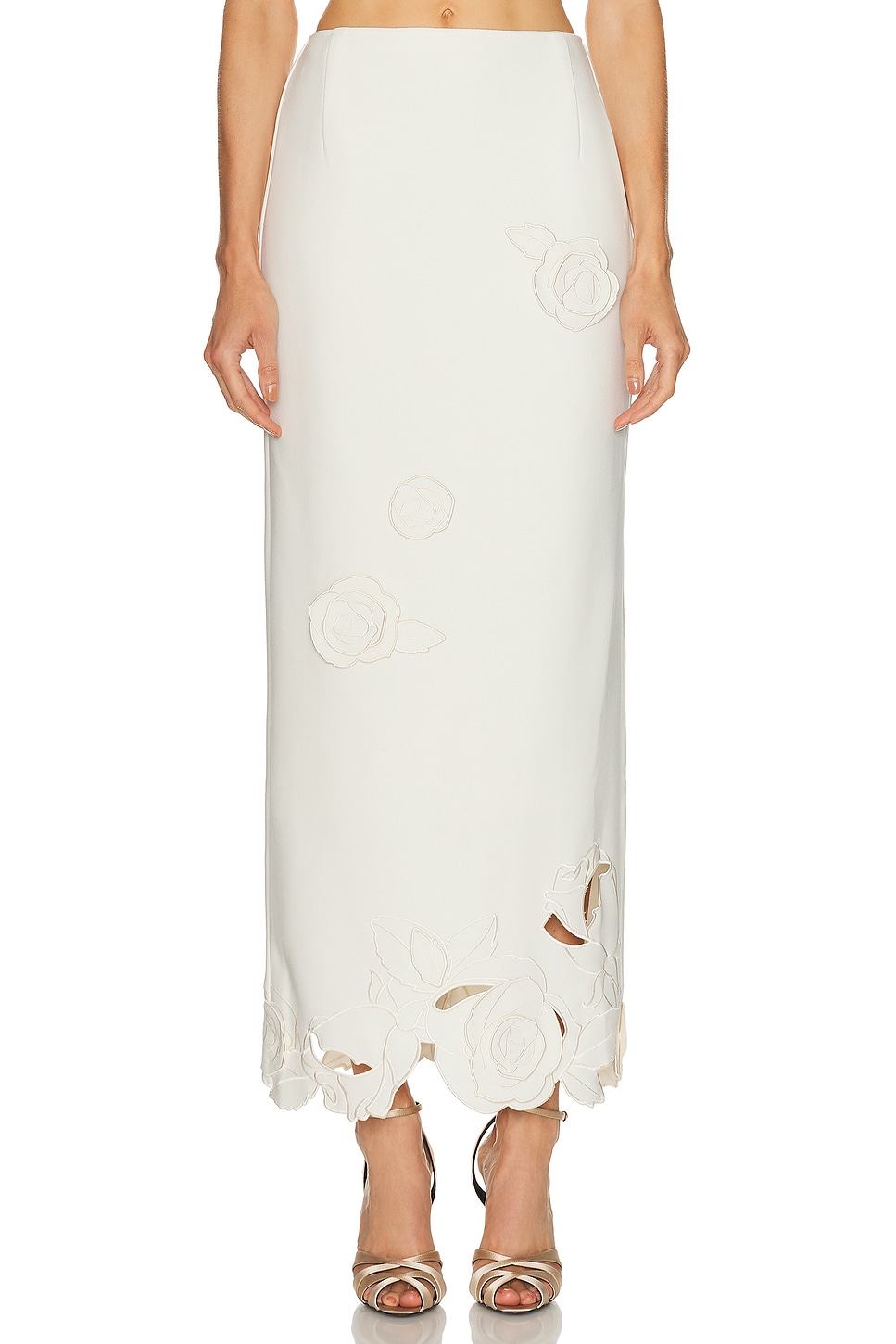 Image 1 of LEO LIN Kyra Maxi Skirt in Vanilla