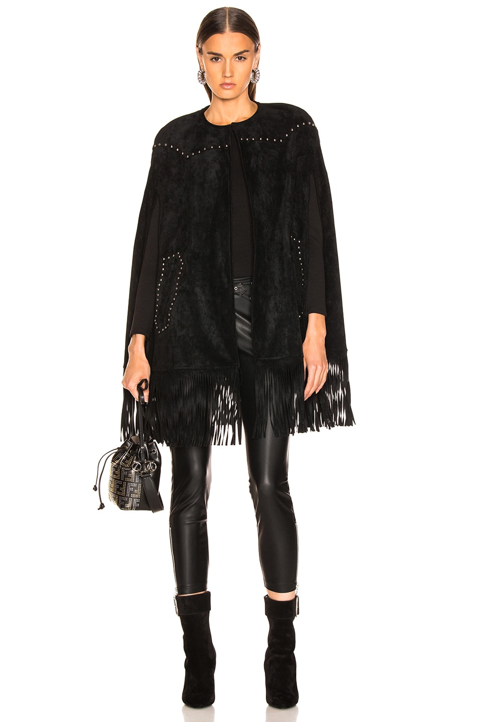 Image 1 of LAUREL & MULHOLLAND Electric Ladyland Cape in Black