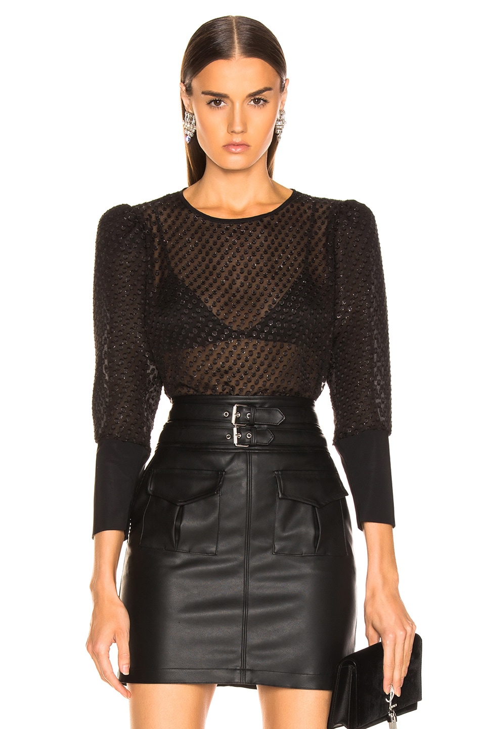 Image 1 of LAUREL & MULHOLLAND Cosmic Canyon Blouse in Black