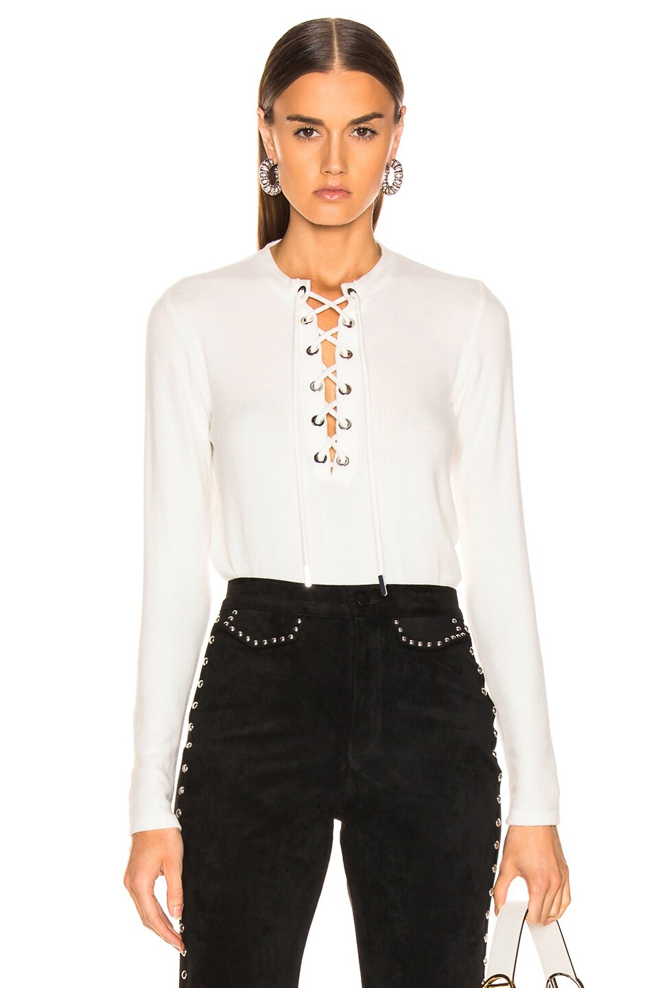 Image 1 of LAUREL & MULHOLLAND Riders of the Storm Tunic Top in White
