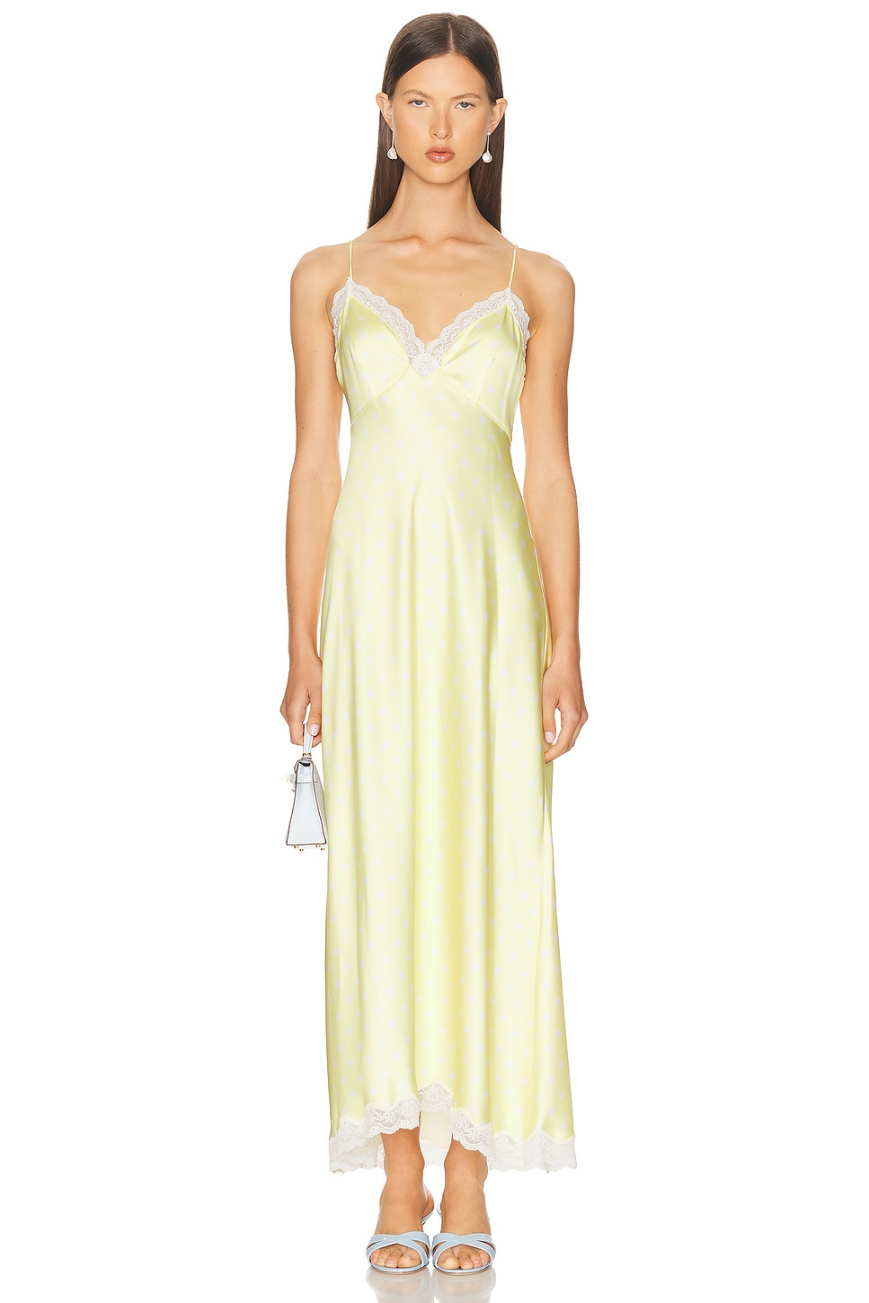 LoveShackFancy Manuela Dress in Yellow