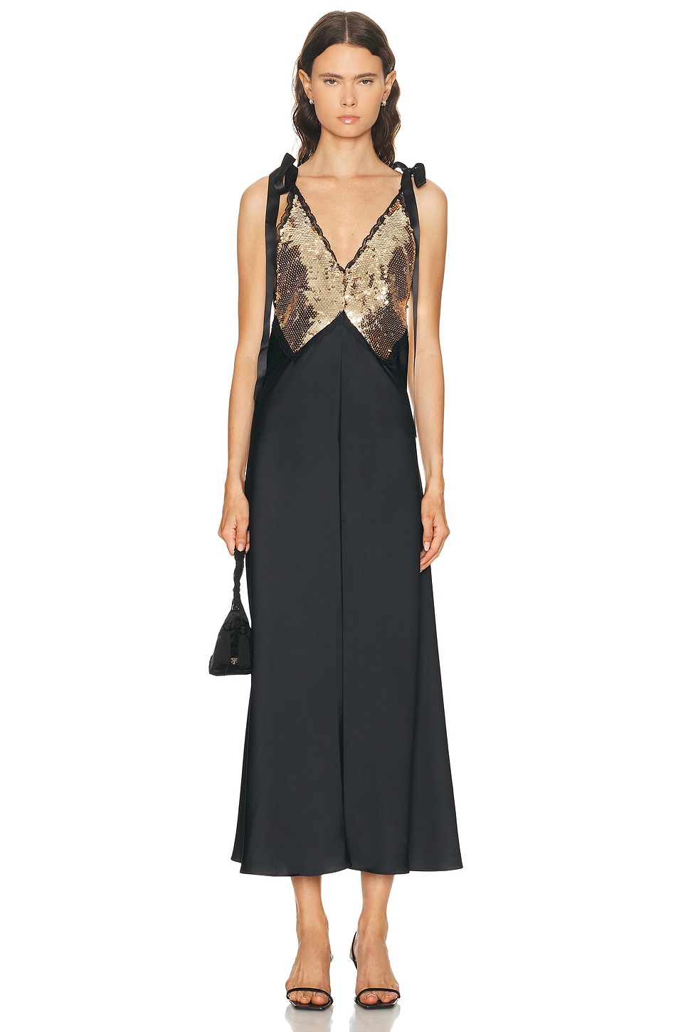 Image 1 of LoveShackFancy Talissa Dress in Black