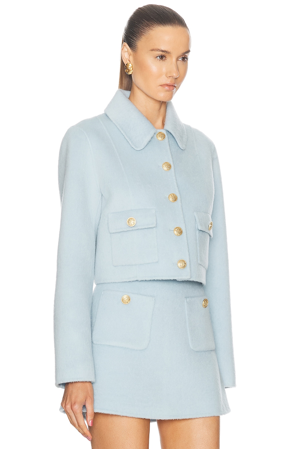 Loveshackfancy Lettie Jacket In Cosmic Sky