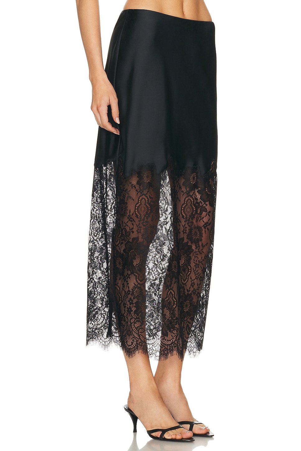 Loveshackfancy Ilene Skirt In Black