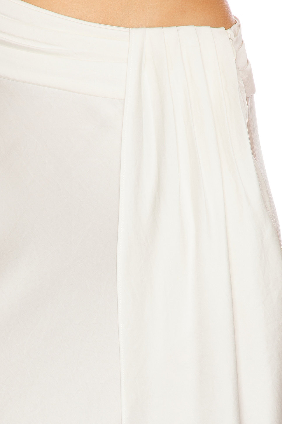 Lightweight Satin Asymmetric Skirt