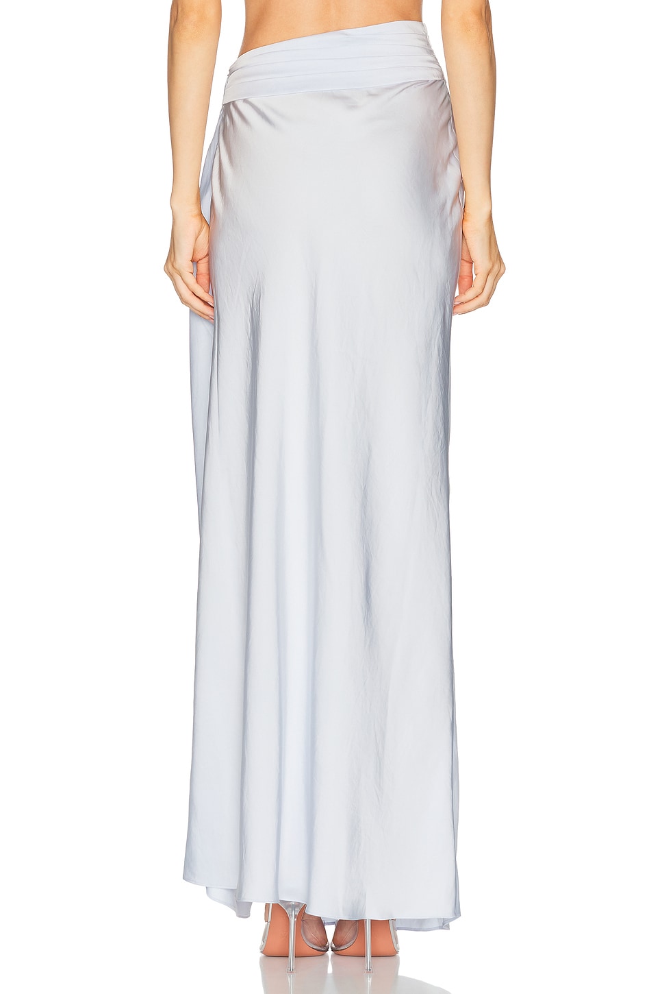 LaPointe Lightweight Satin Asymmetric Maxi Skirt | Thumbnail 4 LaPointe Lightweight Satin Asymmetric Maxi Skirt | Thumbnail 4