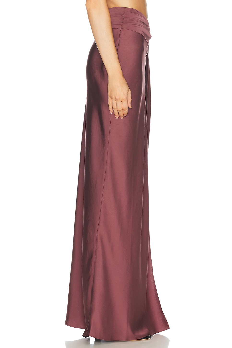 LaPointe Lightweight Satin Asymmetric Maxi Skirt | Thumbnail 3 LaPointe Lightweight Satin Asymmetric Maxi Skirt | Thumbnail 3