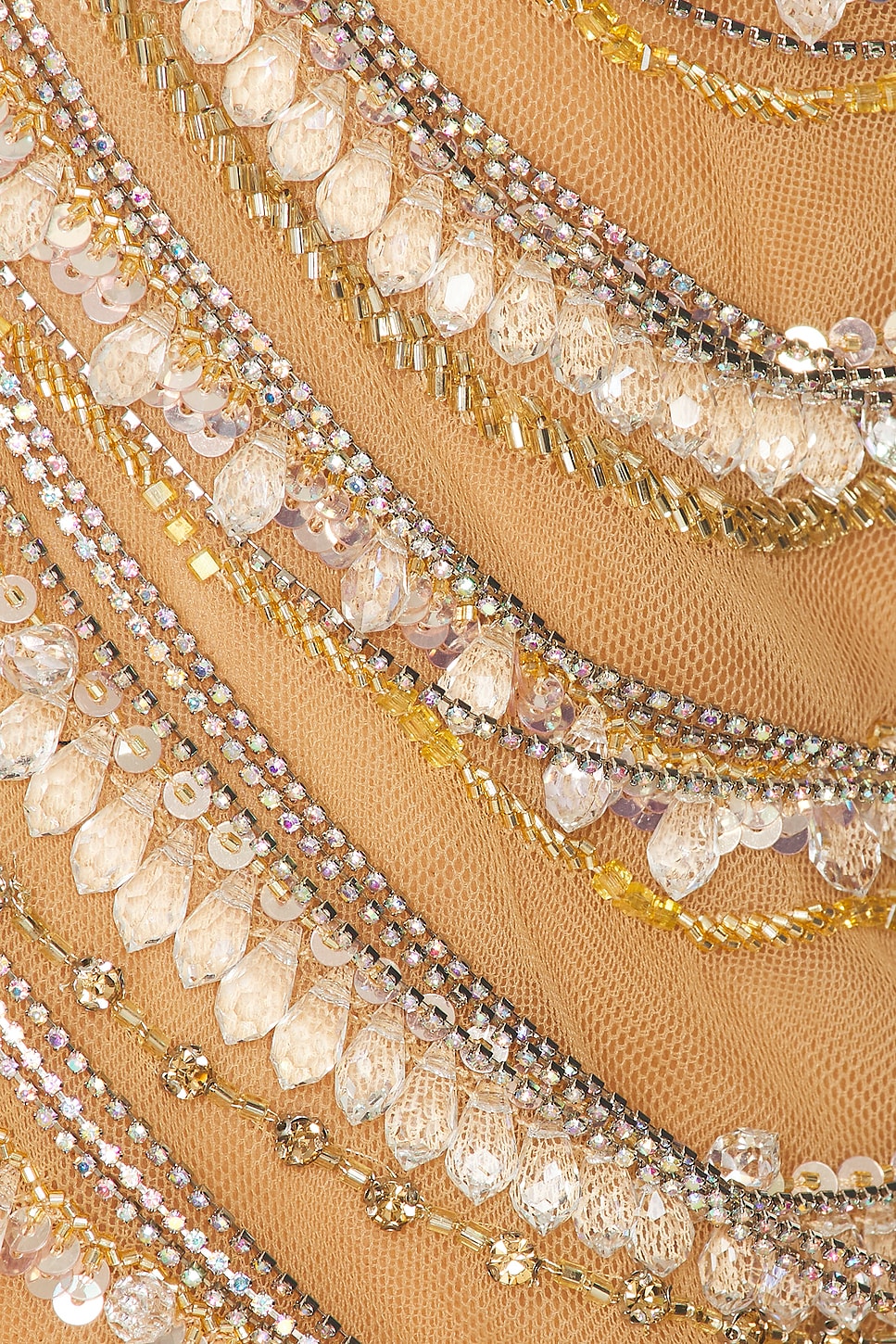 LaPointe Draped Crystal Embroidery V Neck Tank Top | Thumbnail 5