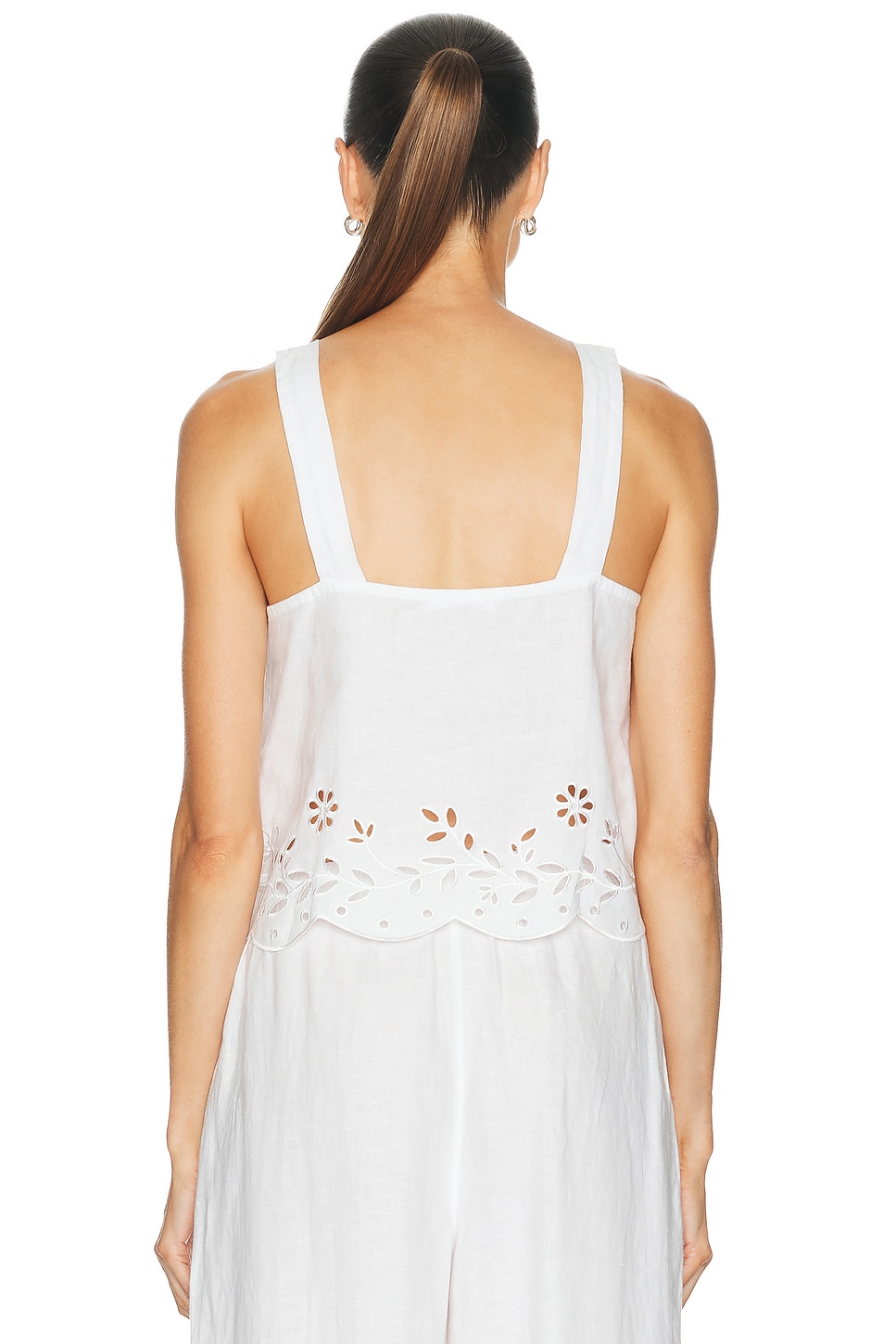 LUNYA Linen Embroidered Eyelet Tank Top | Thumbnail 3 LUNYA Linen Embroidered Eyelet Tank Top | Thumbnail 3