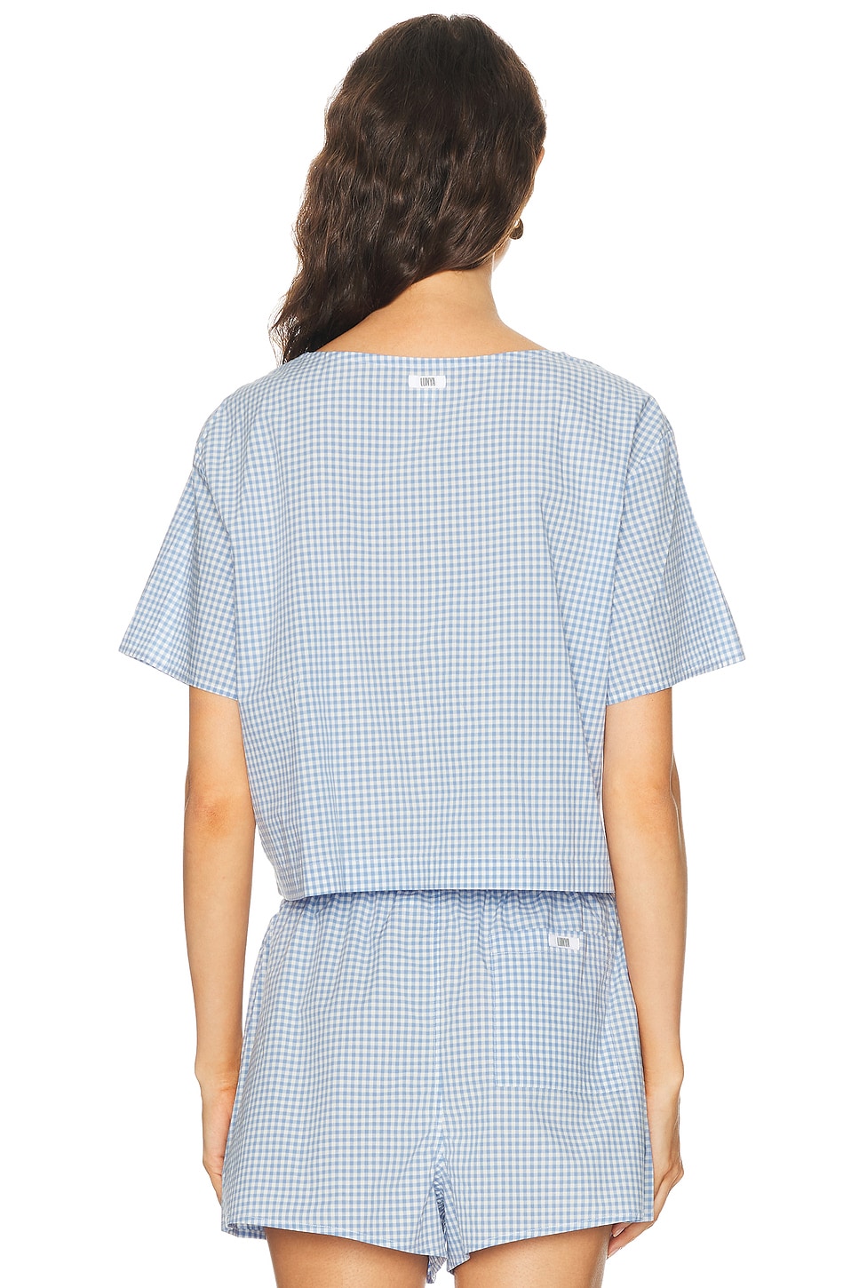 LUNYA Airy Cotton Tie Front Top | Thumbnail 3