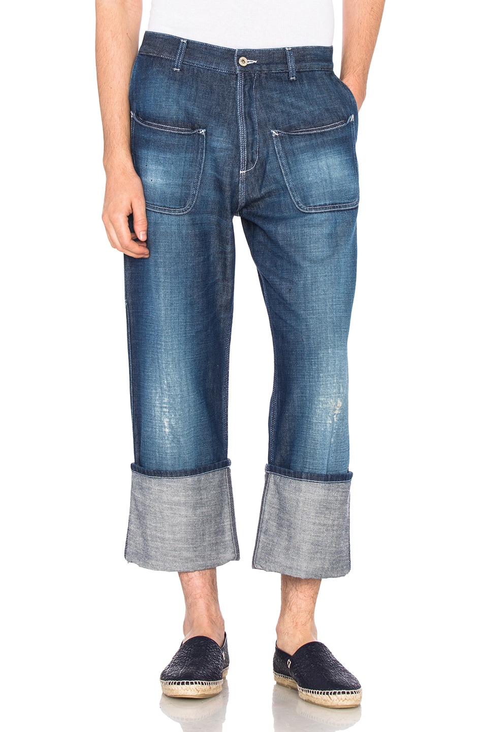 Image 1 of Loewe Patch Pocket Jeans in Indigo