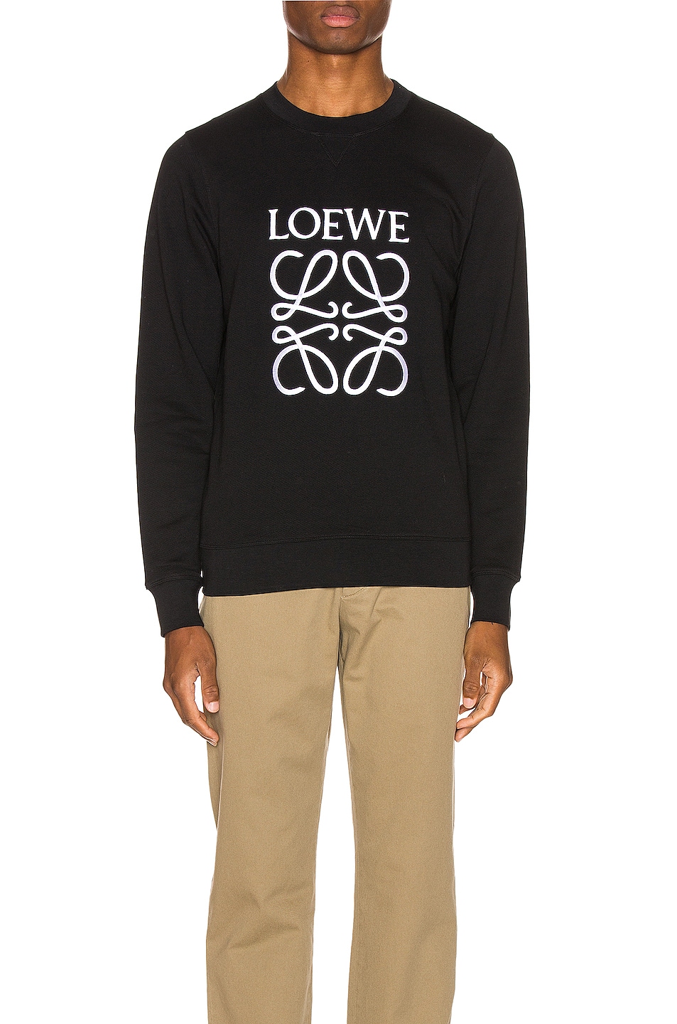 Image 1 of Loewe Anagram Sweatshirt in Black