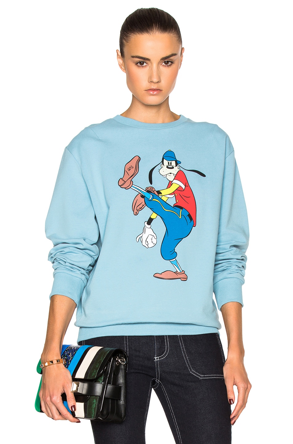 Image 1 of Loewe Goofy Sweatshirt in Baby Blue