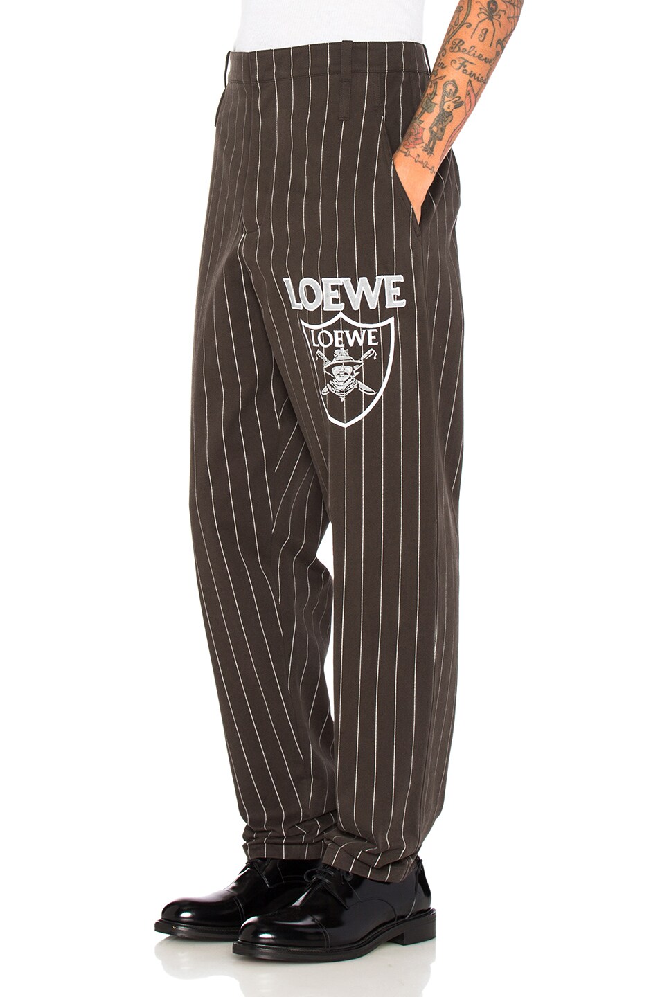 Image 1 of Loewe Baggy Trousers in Black