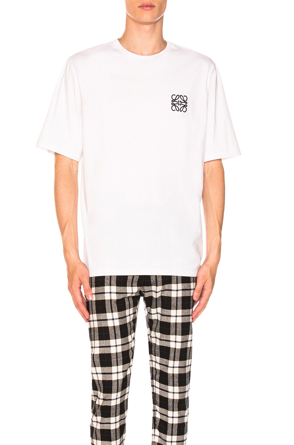 loewe 白色 anagram t 恤