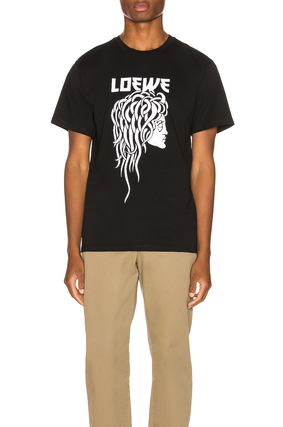 Image 1 of Loewe Medusa Print Tee in Black