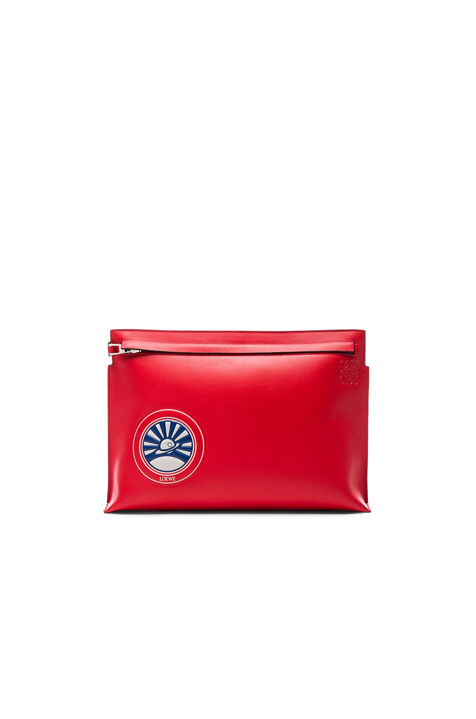 Image 1 of Loewe Saturn Large Pouch in Red