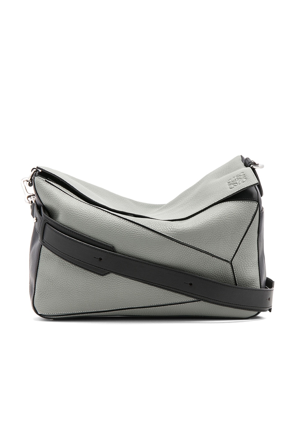 Image 1 of Loewe XL Leather Puzzle Bag in Grey Multi