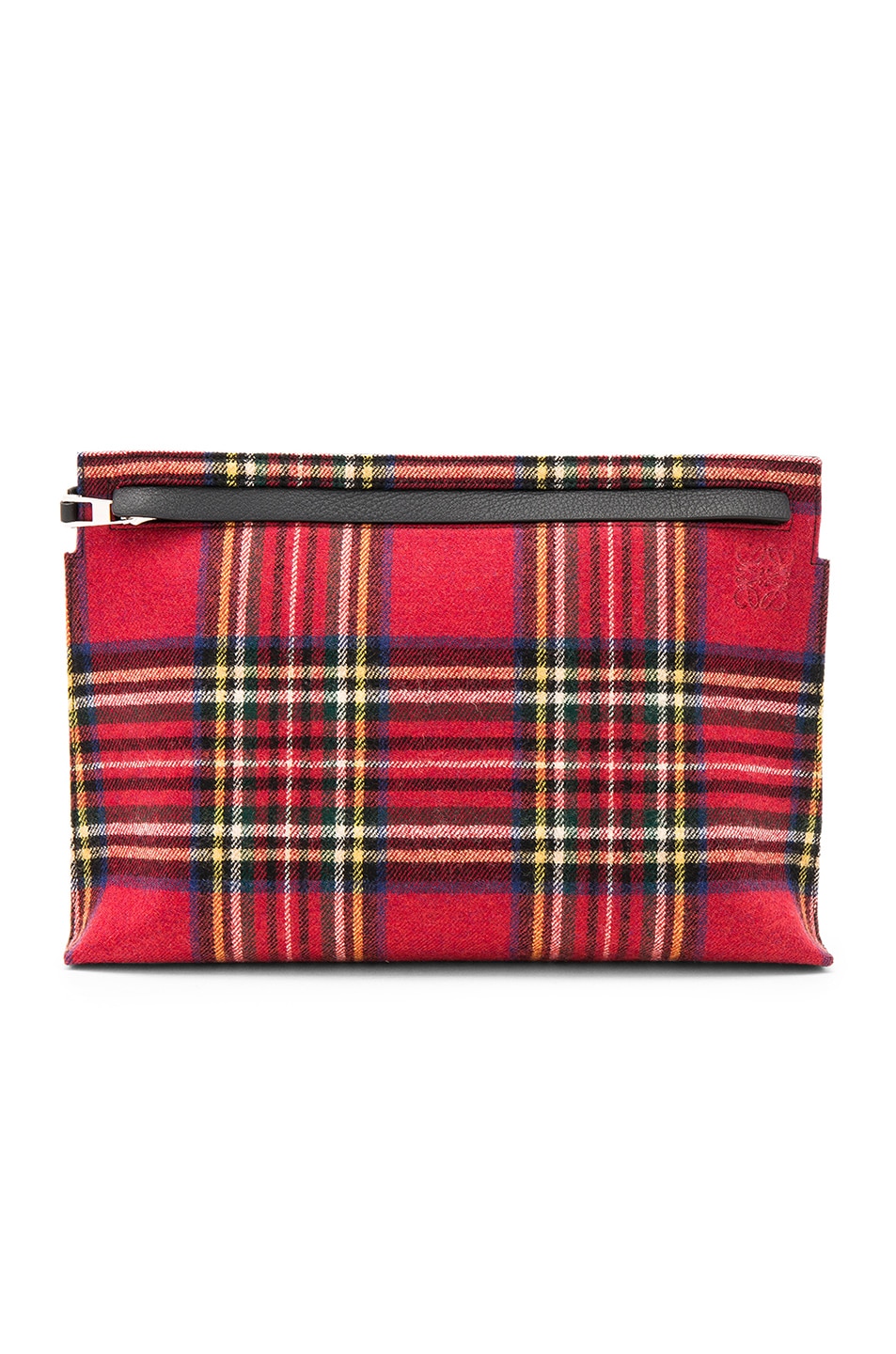 Image 1 of Loewe Pouch in Red Tartan