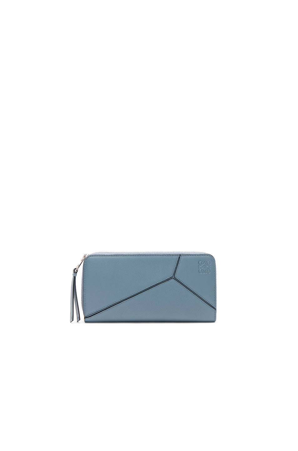 Image 1 of Loewe Puzzle Zip Around Wallet in Stone Blue