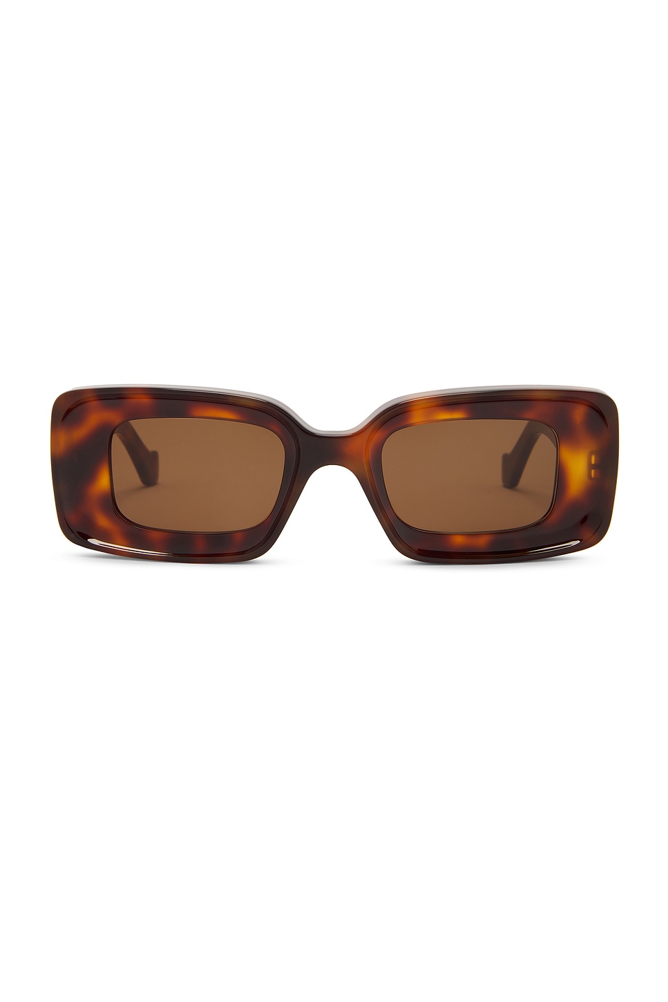 Rectangular Sunglasses in Brown