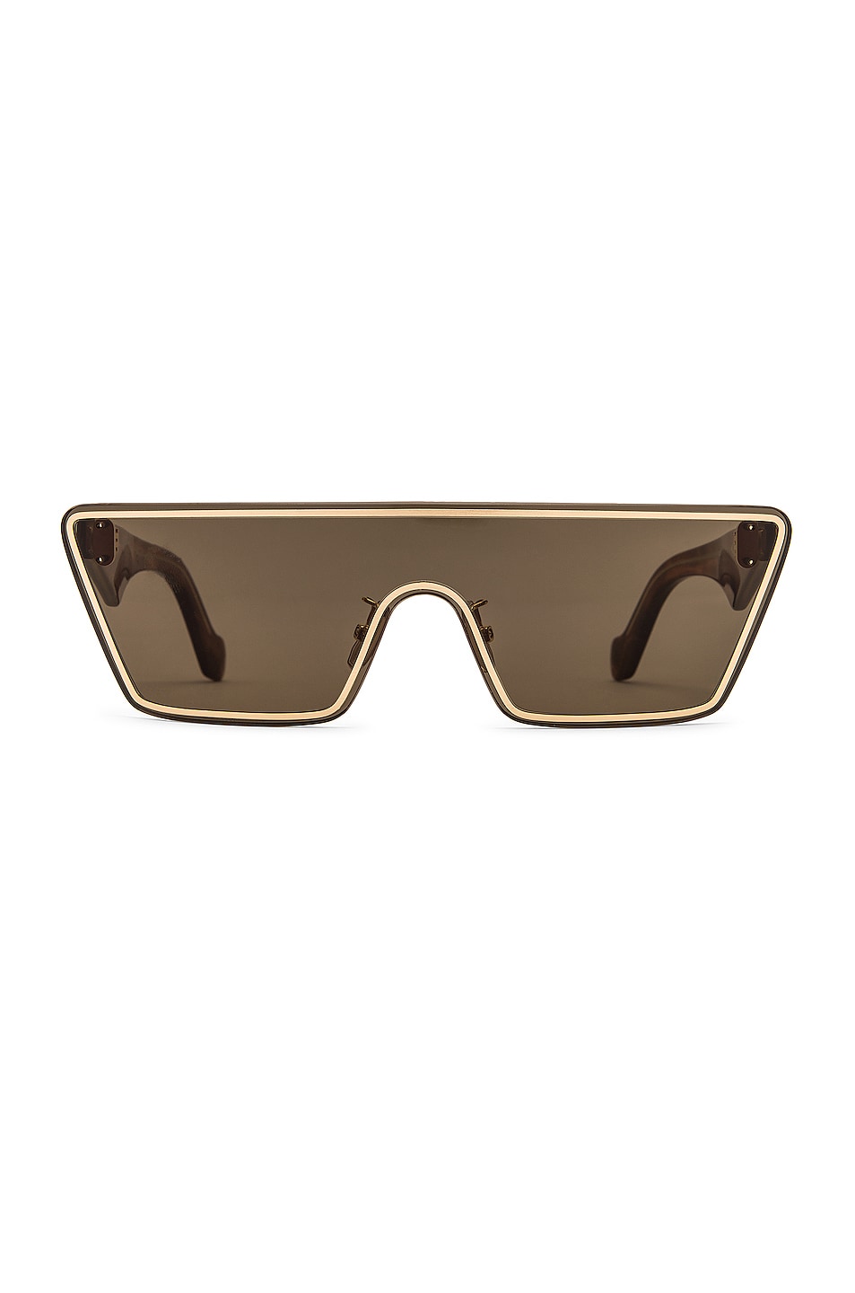 Image 1 of Loewe Small Mask Sunglasses in Gold & Green