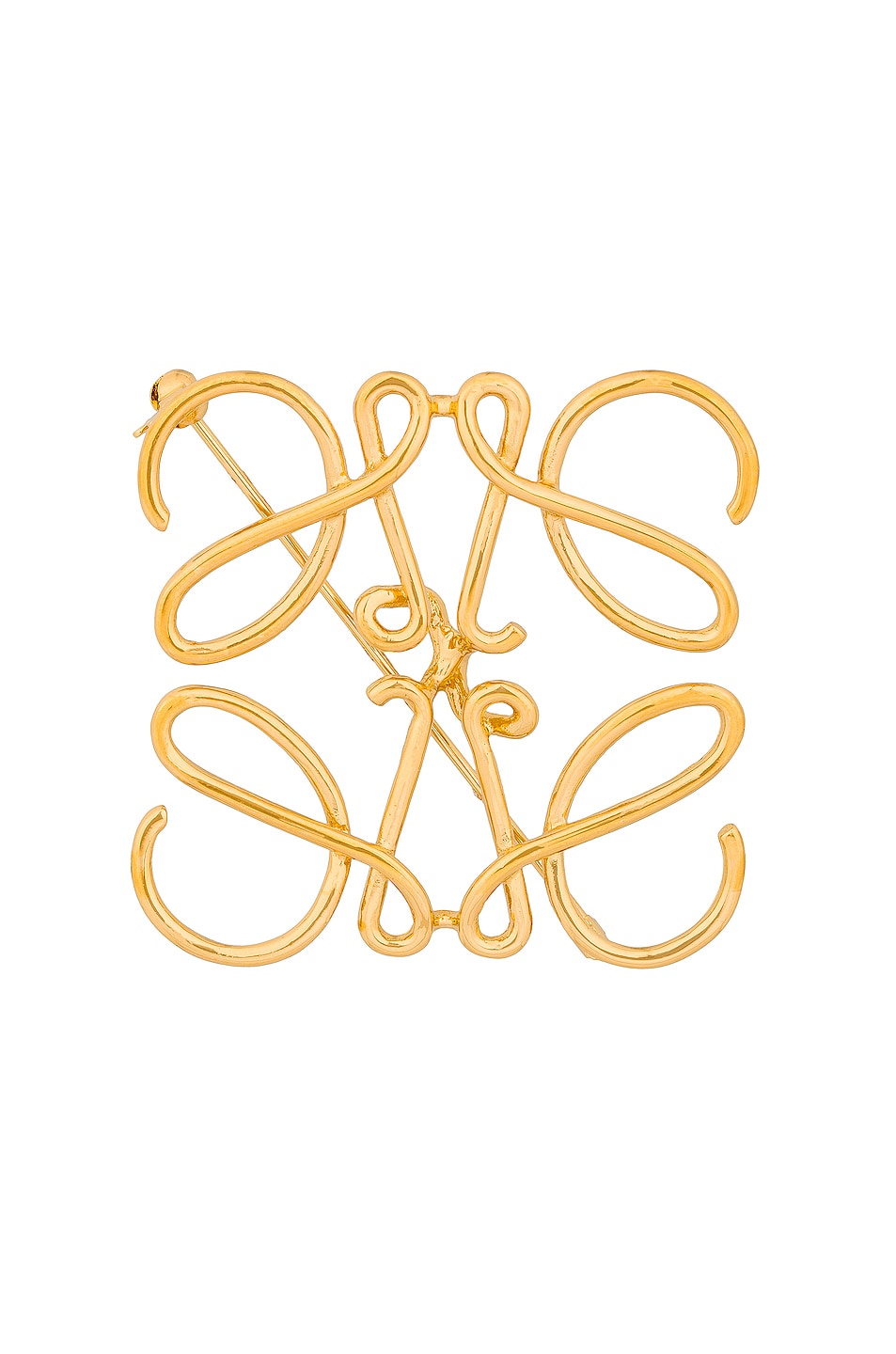 Image 1 of Loewe Anagram Brooch in Gold