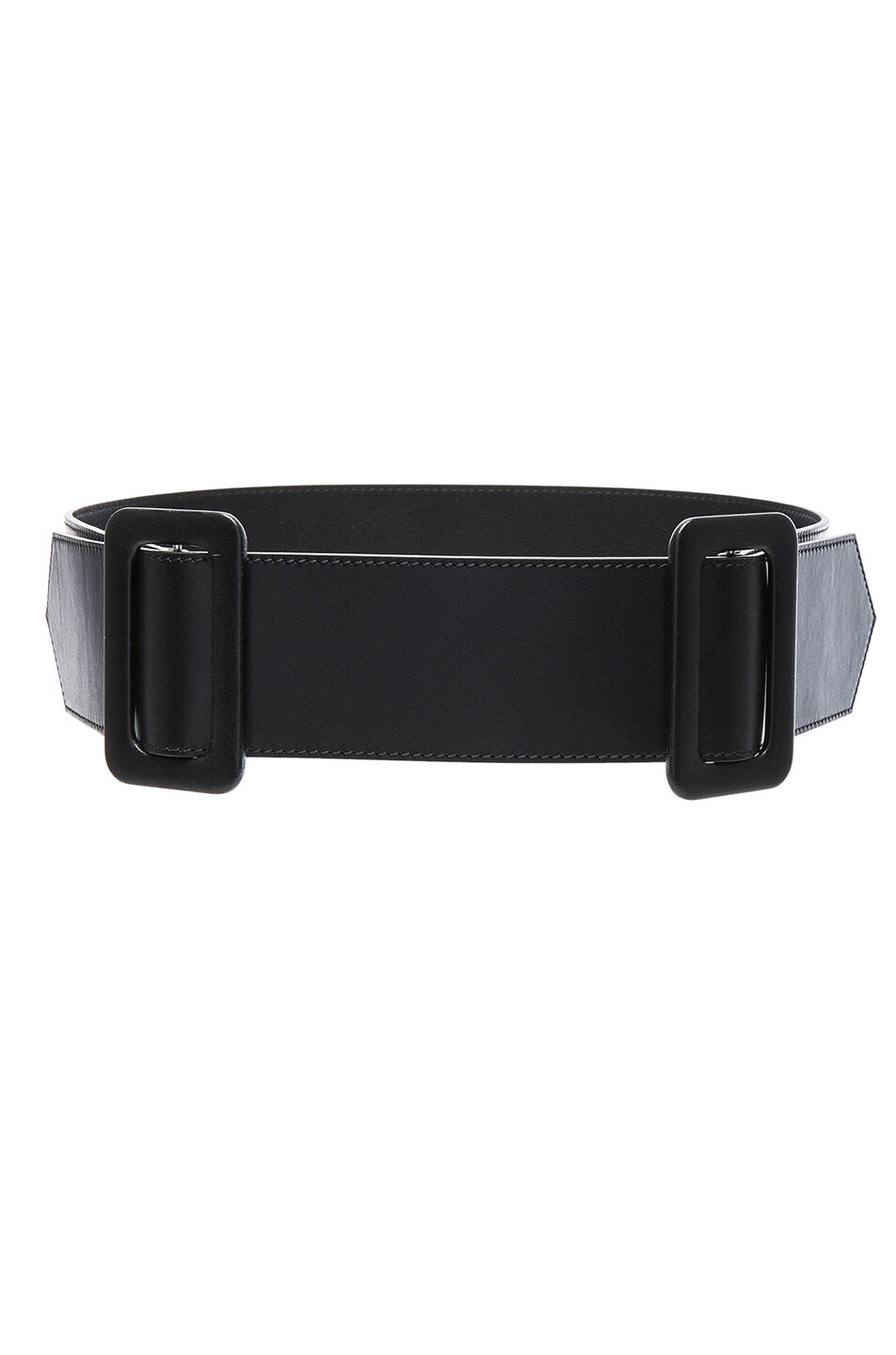 Image 1 of Loewe Double Buckle Belt in Black