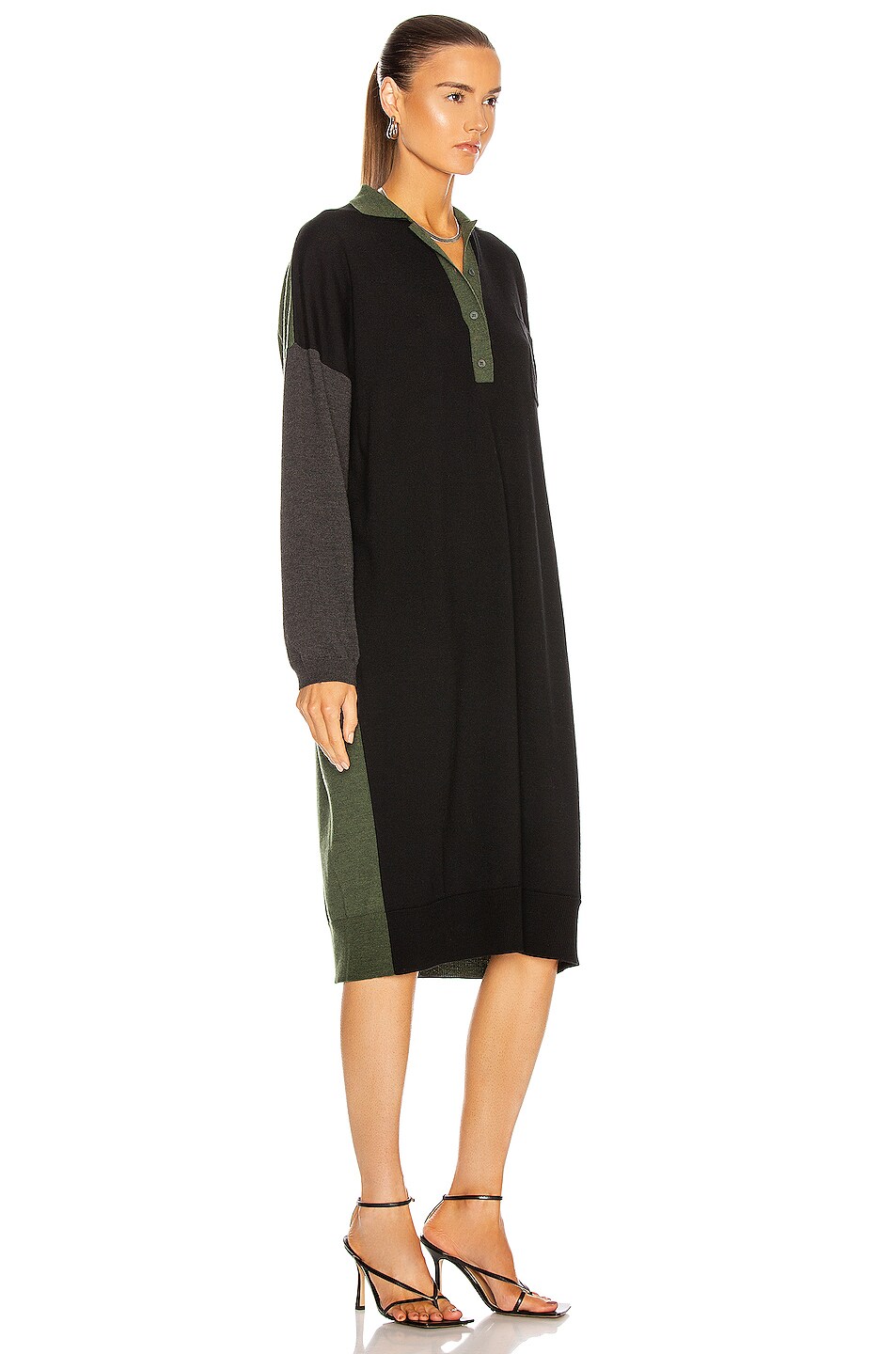 polo neck gown