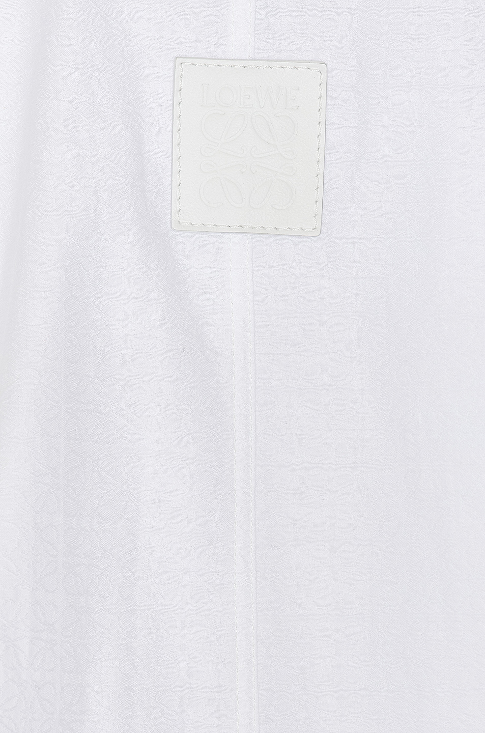 Loewe Anagram Jacquard Trapeze Dress in White | FWRD