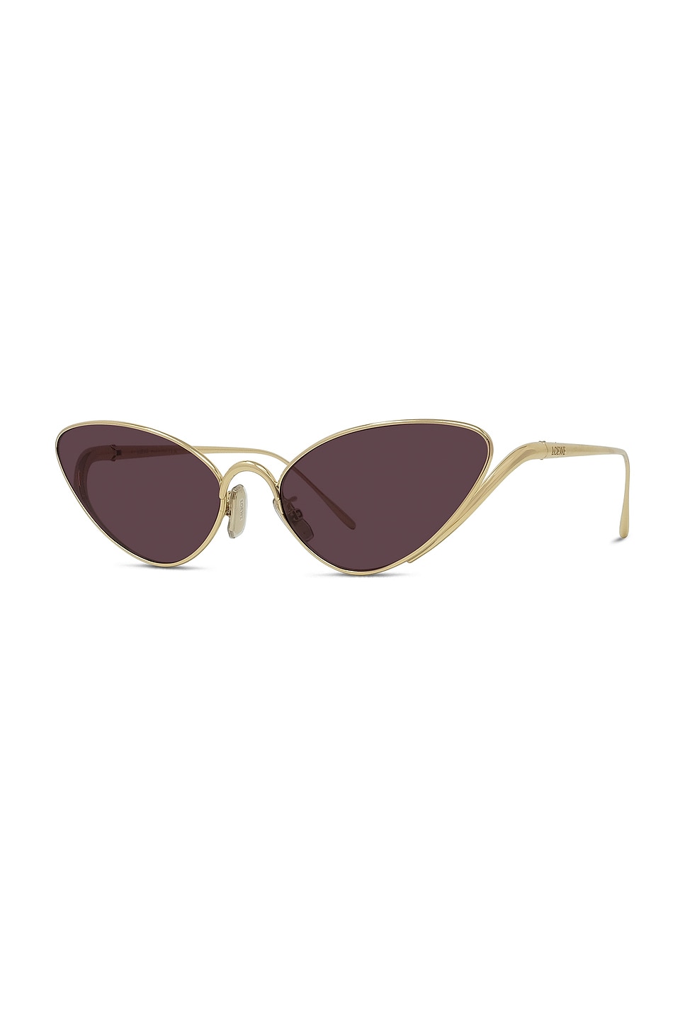 Loewe Lunettes De Soleil Shooting Star En Acier Inoxydable In Gold
