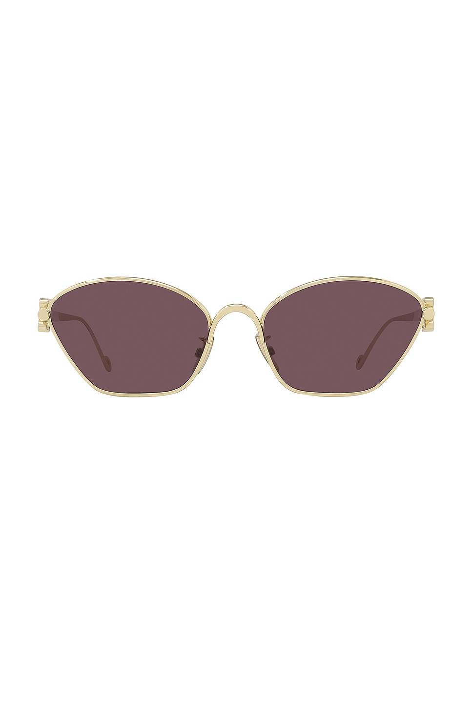 Anagram Sunglasses in Metallic Gold