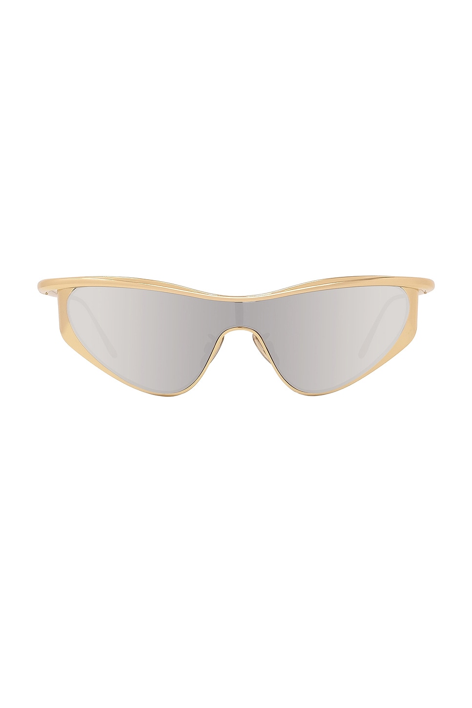 Loewe 125mm Mask Sunglasses In Shiny Endura Gold & Smoke Mirror