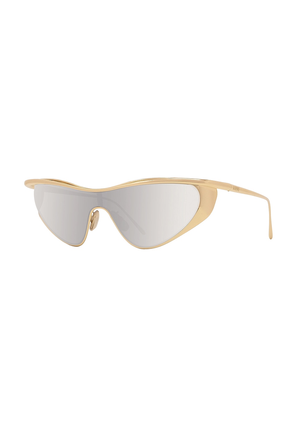 Loewe 125mm Mask Sunglasses In Shiny Endura Gold & Smoke Mirror